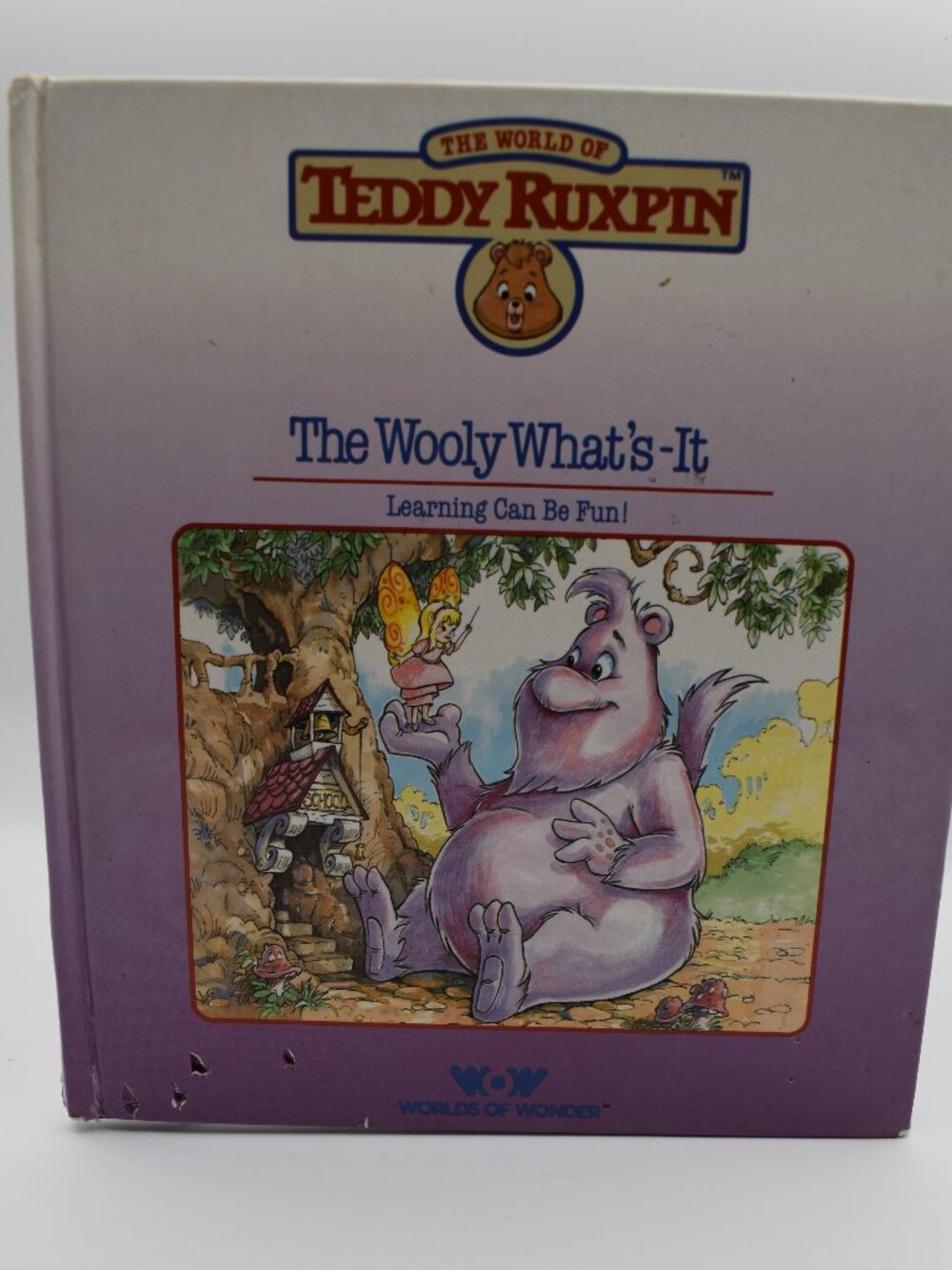 Vintage Teddy Ruxpin The Wooly What's-It 1985 Worlds of Wonder Hardcover Book